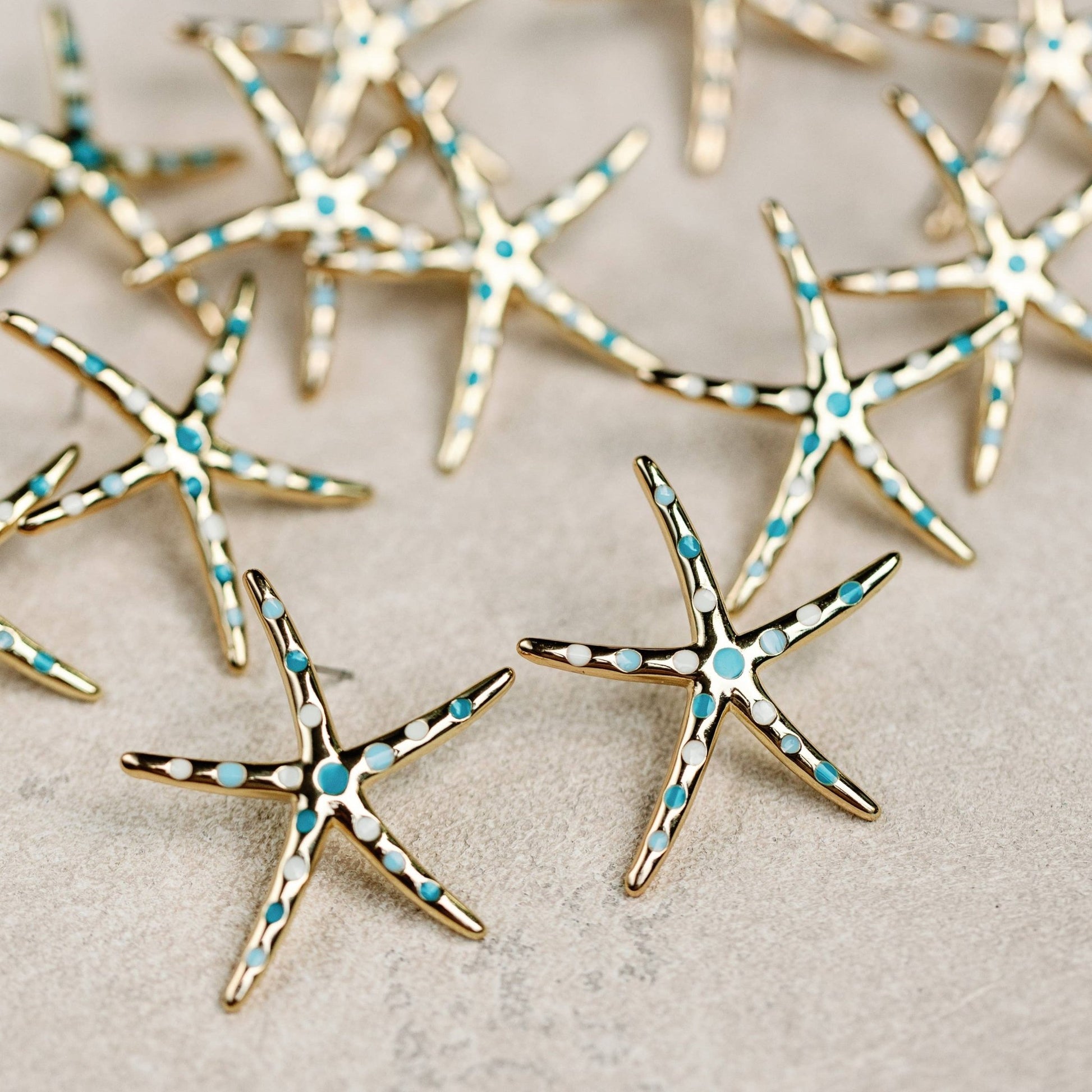 Earrings - Starfish Statement Earrings - Curated Dry Goods