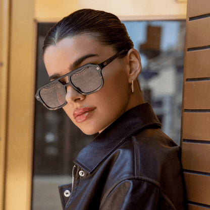 Sunglasses - Sydney Women's Bold Retro Aviator Sunglasses - Curated Dry Goods