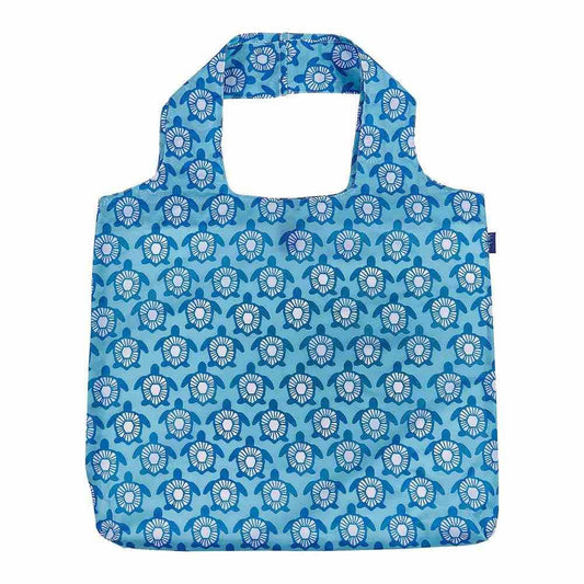 Bags - Turtle Print Reusable Shopper Tote - Curated Dry Goods